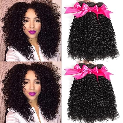 Hermosa 10A Curly Human Hair 3 Bundles