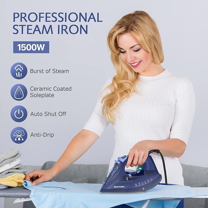 BEAUTURAL Steam Iron for Clothes